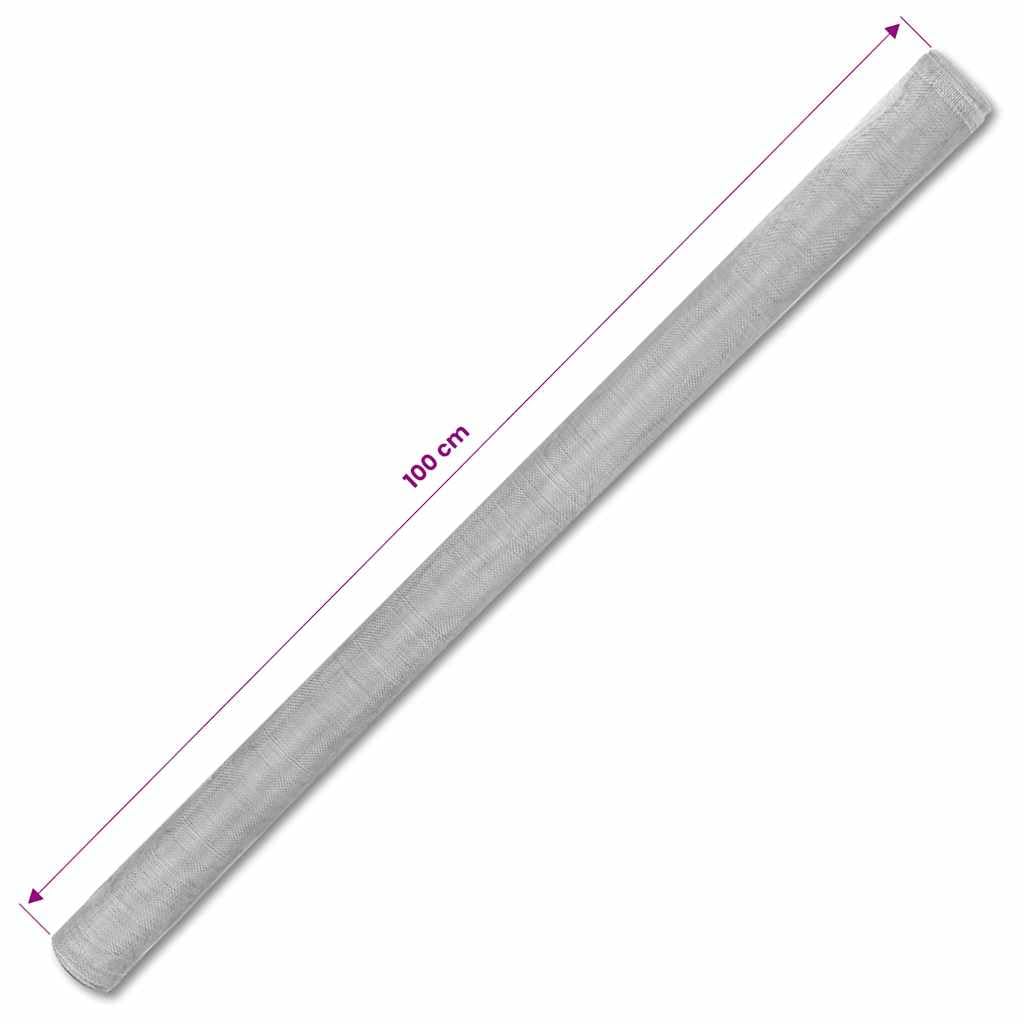 Aluminum Mesh Screen 39.4"x196.9" Silver U1390