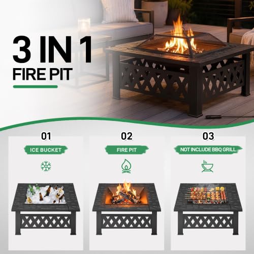 32 Inch Wood Burning Fire Pit R120