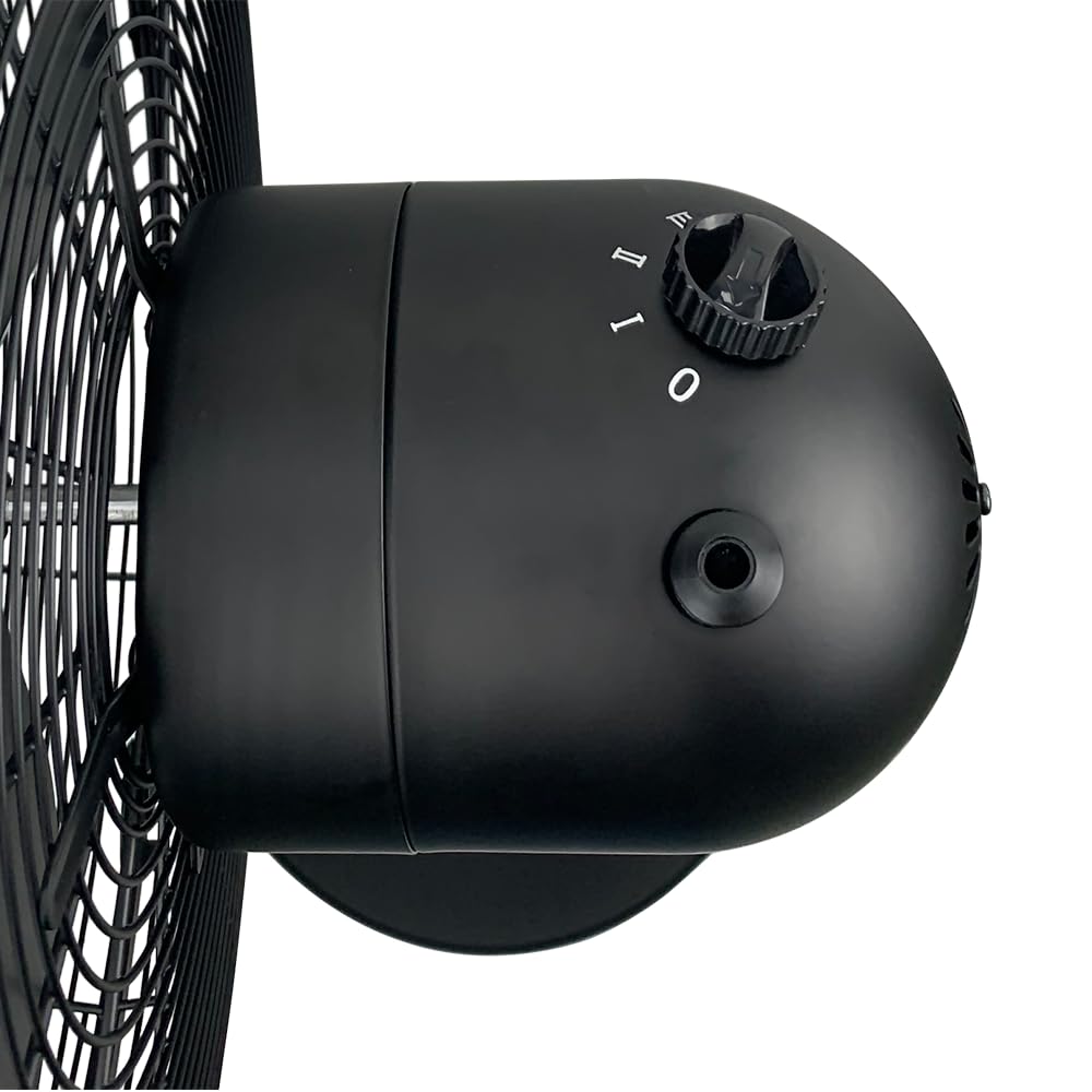 Matte Black 16" Pedestal Fan, 3 Speeds J97672