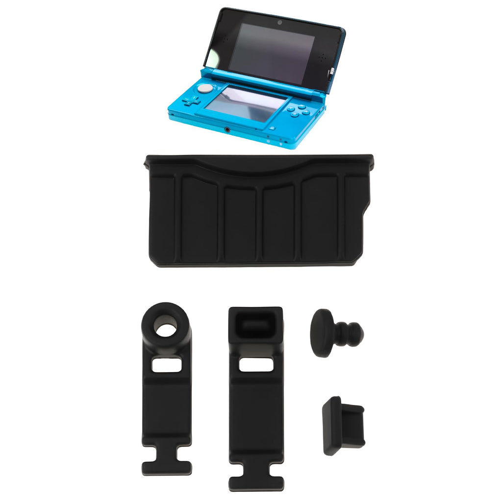 Game Console Card Slot Silicone Plug 2 Sets Black Y480112