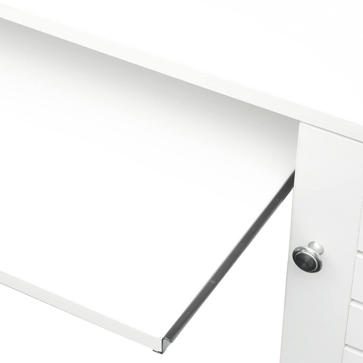White Computer Desk with Hutch L469884