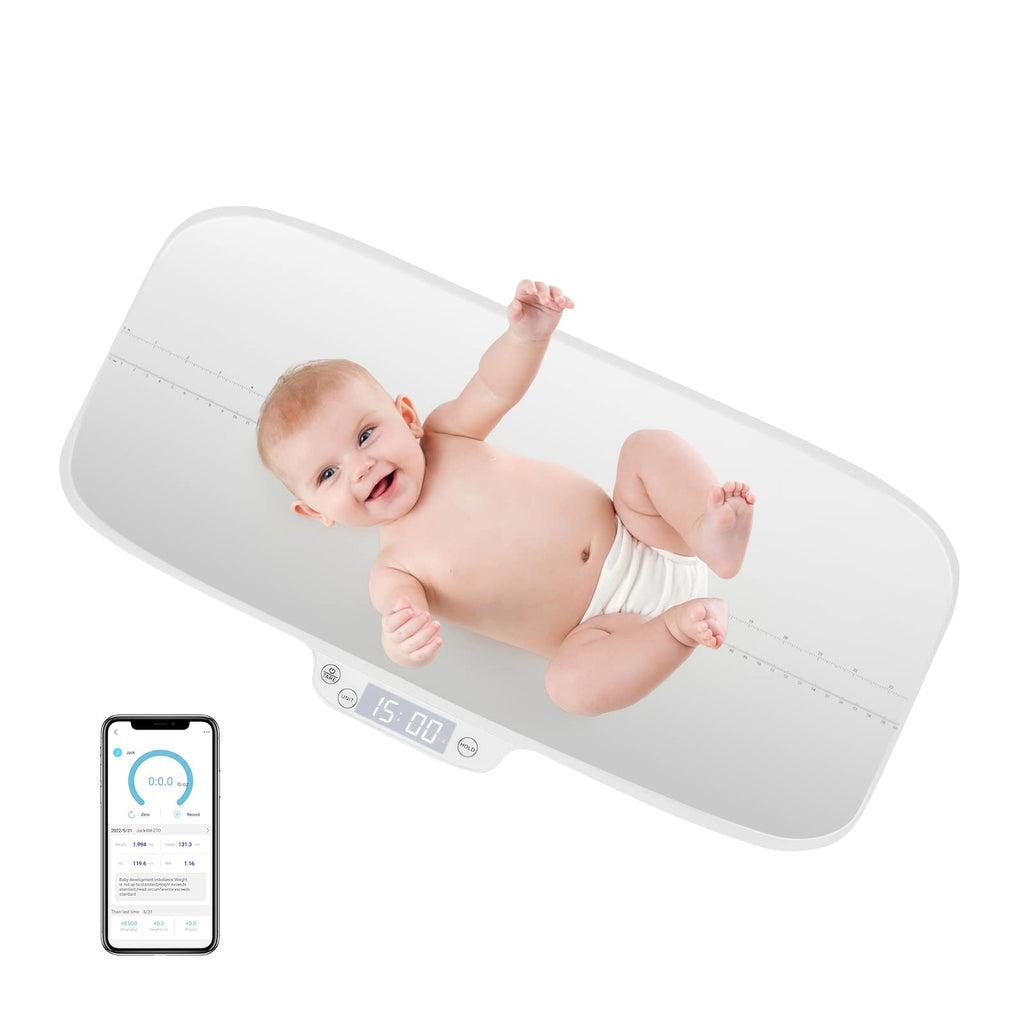 Baby Scale with Digital LED Display, 4 Weighing Modes, Curved Tray I65290