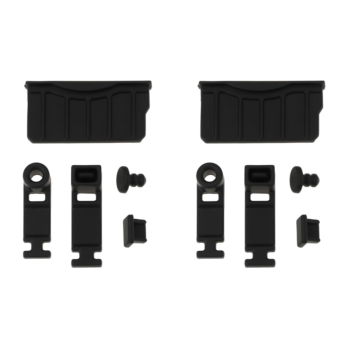 Game Console Card Slot Silicone Plug 2 Sets Black Y480112