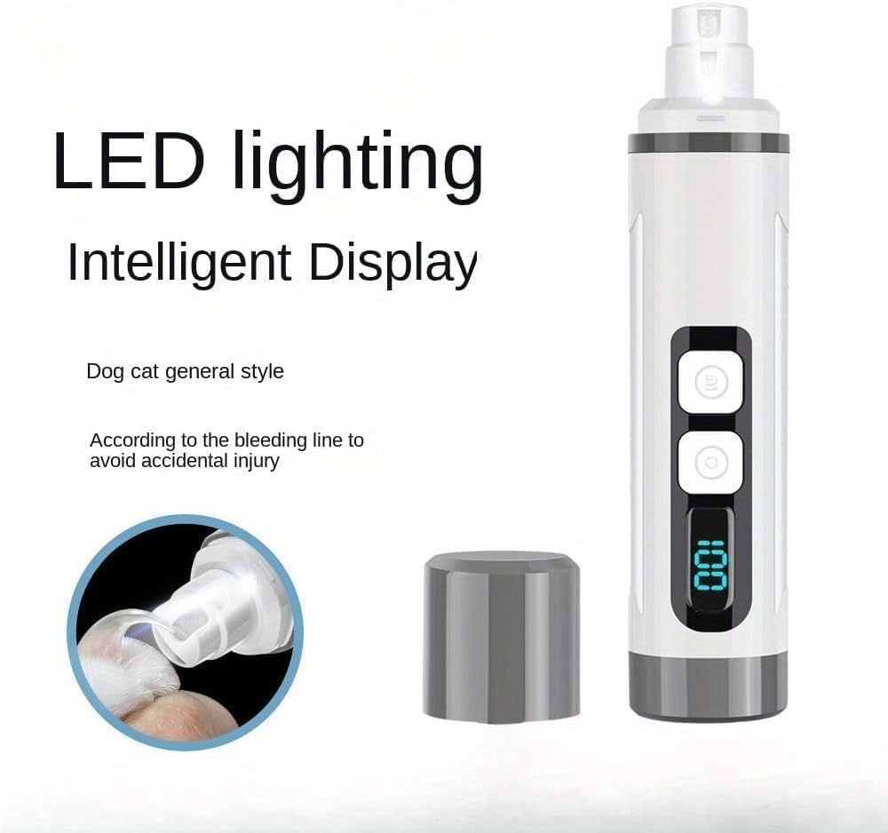 Quiet Dog & Cat Nail Grinder with LED Light O972260