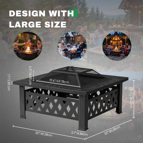 32 Inch Wood Burning Fire Pit R120