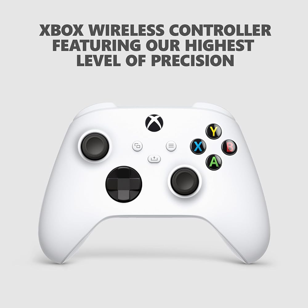 Robot White 512GB All-digital Gaming Console with Dual Wireless Controllers Q729015