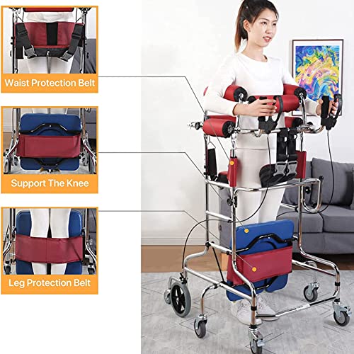 Upright Rollator Walker with 8 Wheels and Seat F714300