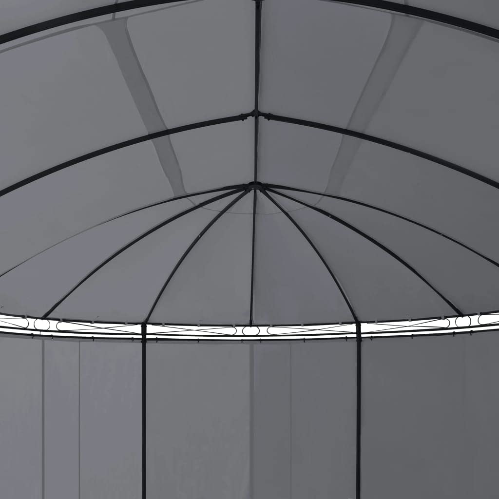 Gazebo with Curtains, Party Tent, Canopy Tent, 204.7"x137.4"x100.4" Anthracite U660050