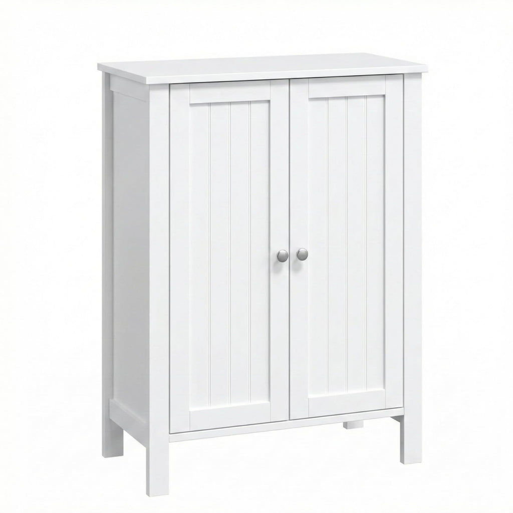 White Free Standing Bathroom Cabinet with Adjustable Shelf R627038