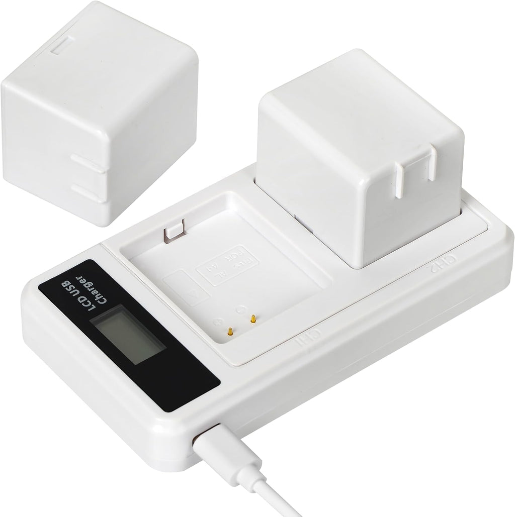 2-Pack Rechargeable 7.2V 2440mAh Lithium-Ion Batteries with Charging Station G3571