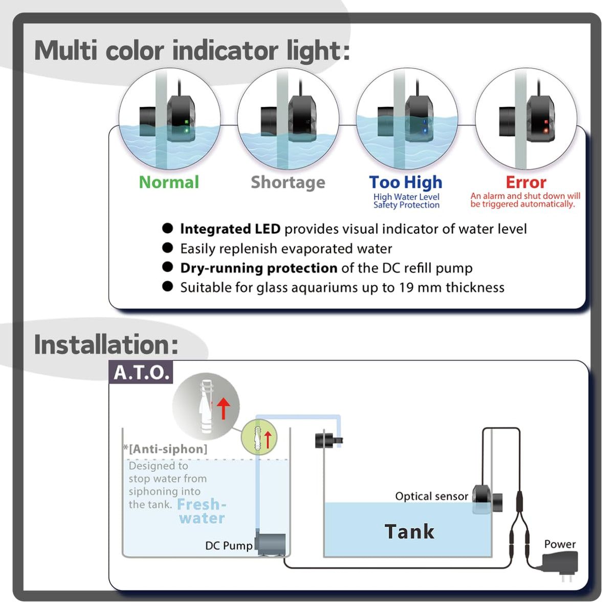 Auto Top Off System Saltwater Aquarium X7491