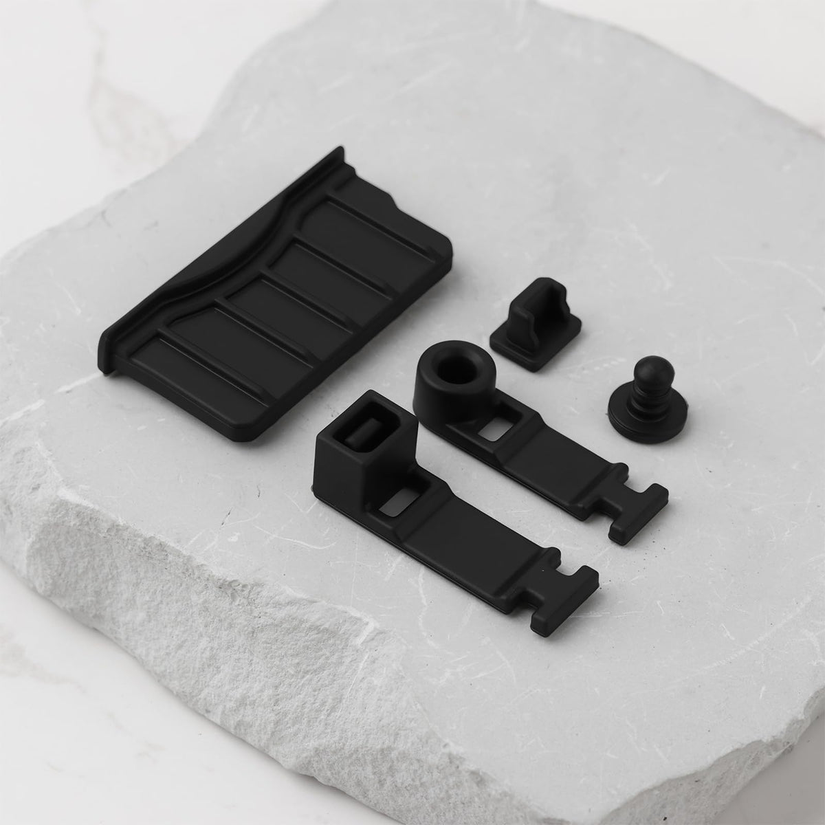 Game Console Card Slot Silicone Plug 2 Sets Black Y480112