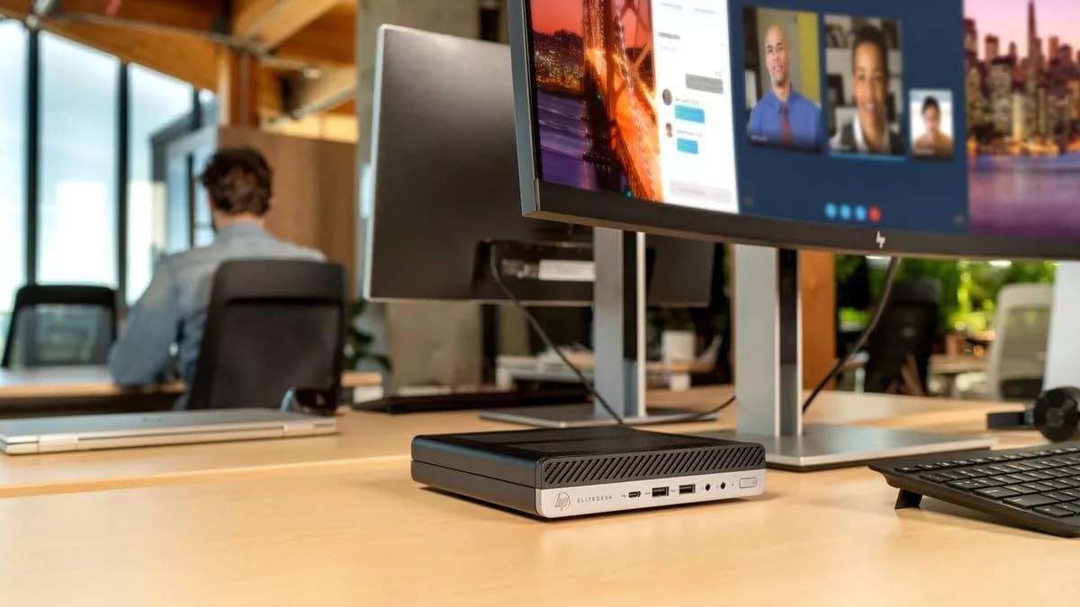 Mini PC Desktop Computer, Intel Core i5-9500T, 8GB DDR4 RAM, 256GB SSD, Keyboard & Mouse, WiFi, Windows 11 Pro D772