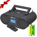 Portable CD Player Boombox with AM FM Radio and Bluetooth I656