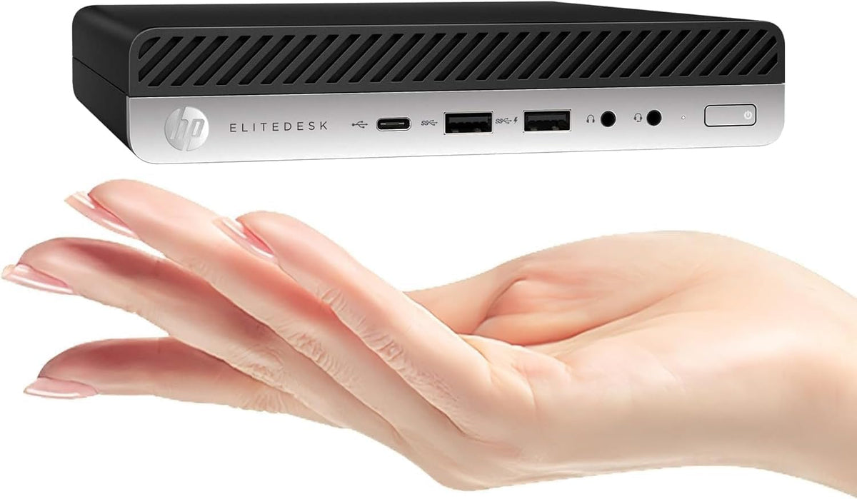 Mini PC Desktop Computer, Intel Core i5-9500T, 8GB DDR4 RAM, 256GB SSD, Keyboard & Mouse, WiFi, Windows 11 Pro D772