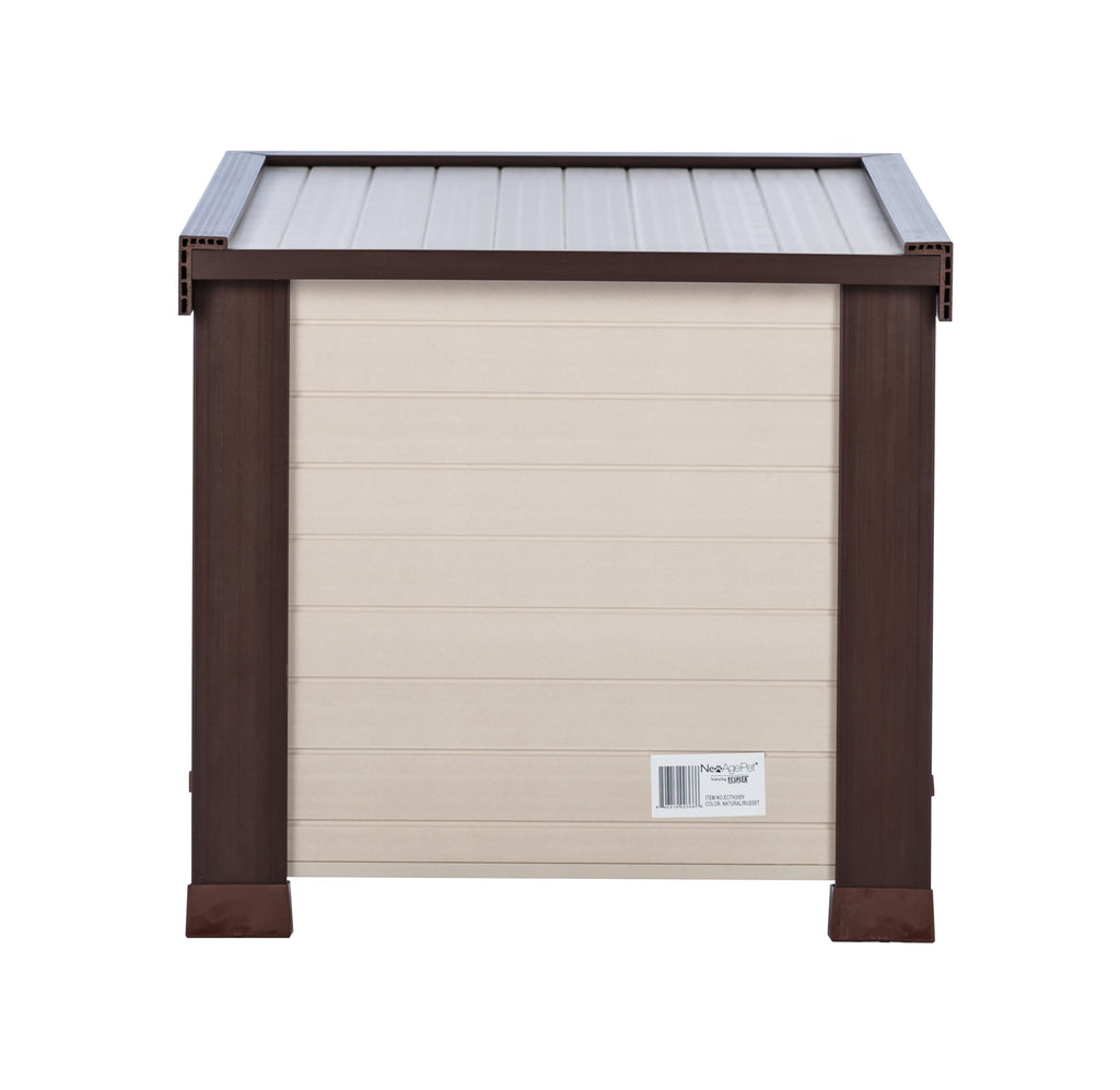 Maple Brown Outdoor Cat House L2670