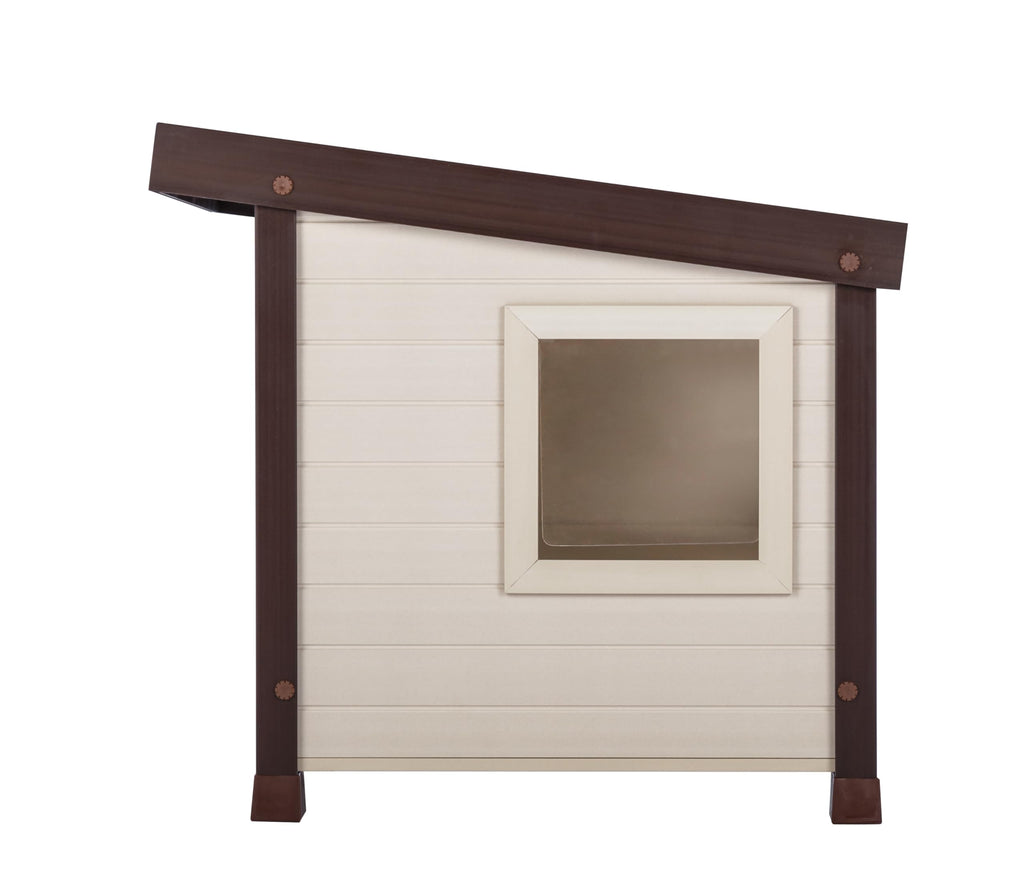 Maple Brown Outdoor Cat House L2670