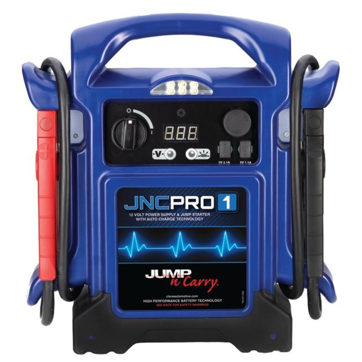 12 Volt 1700 Peak Amp Jump Starter with USB and LED Work Light Y64184