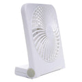 5 in USB Battery Powered Desk Fan Adjustable Tilt 2-Speed White K801751