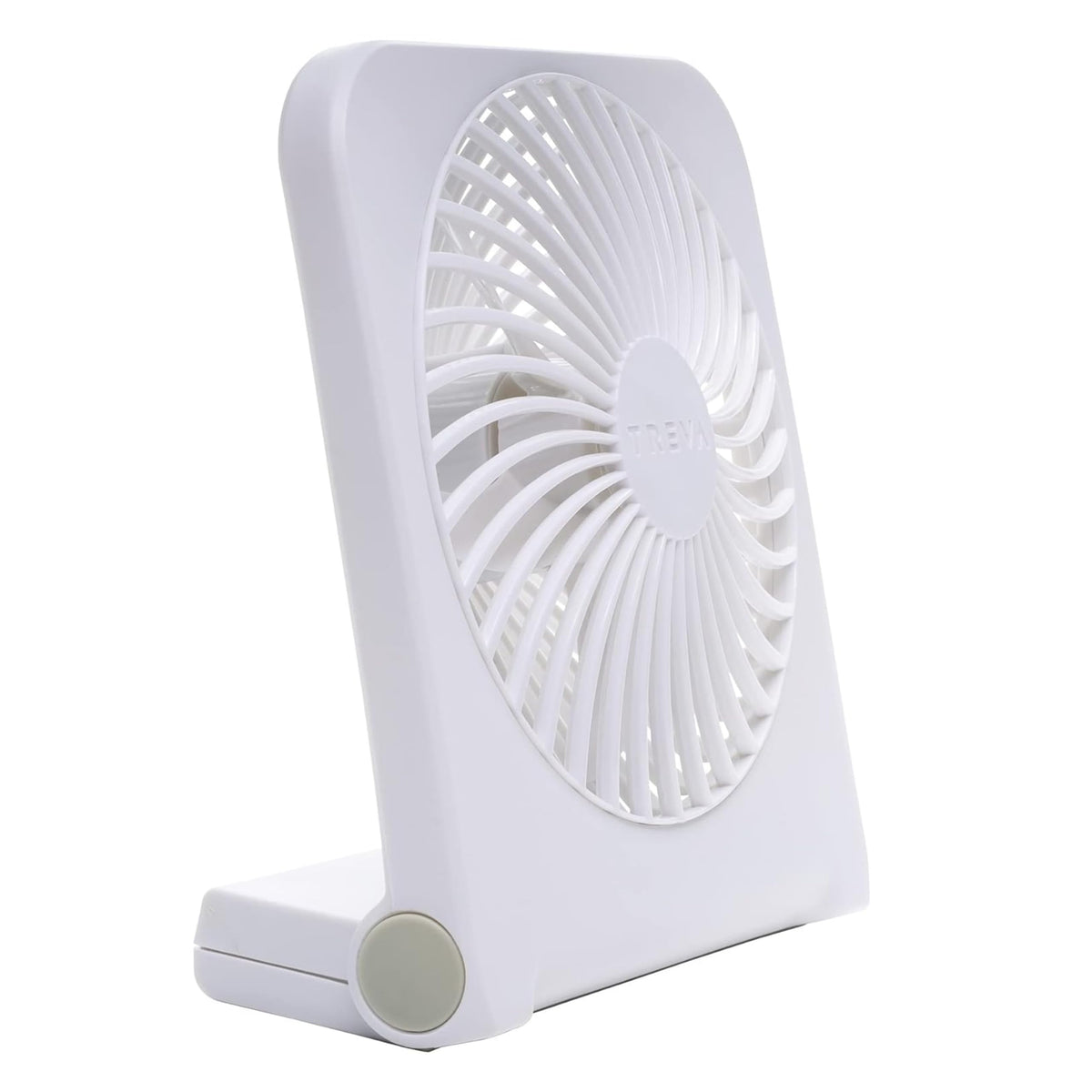 5 in USB Battery Powered Desk Fan Adjustable Tilt 2-Speed White K801751