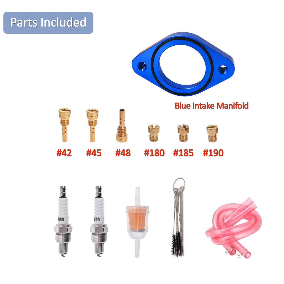 CV40 Carburetor & Intake Manifold Blue R19485