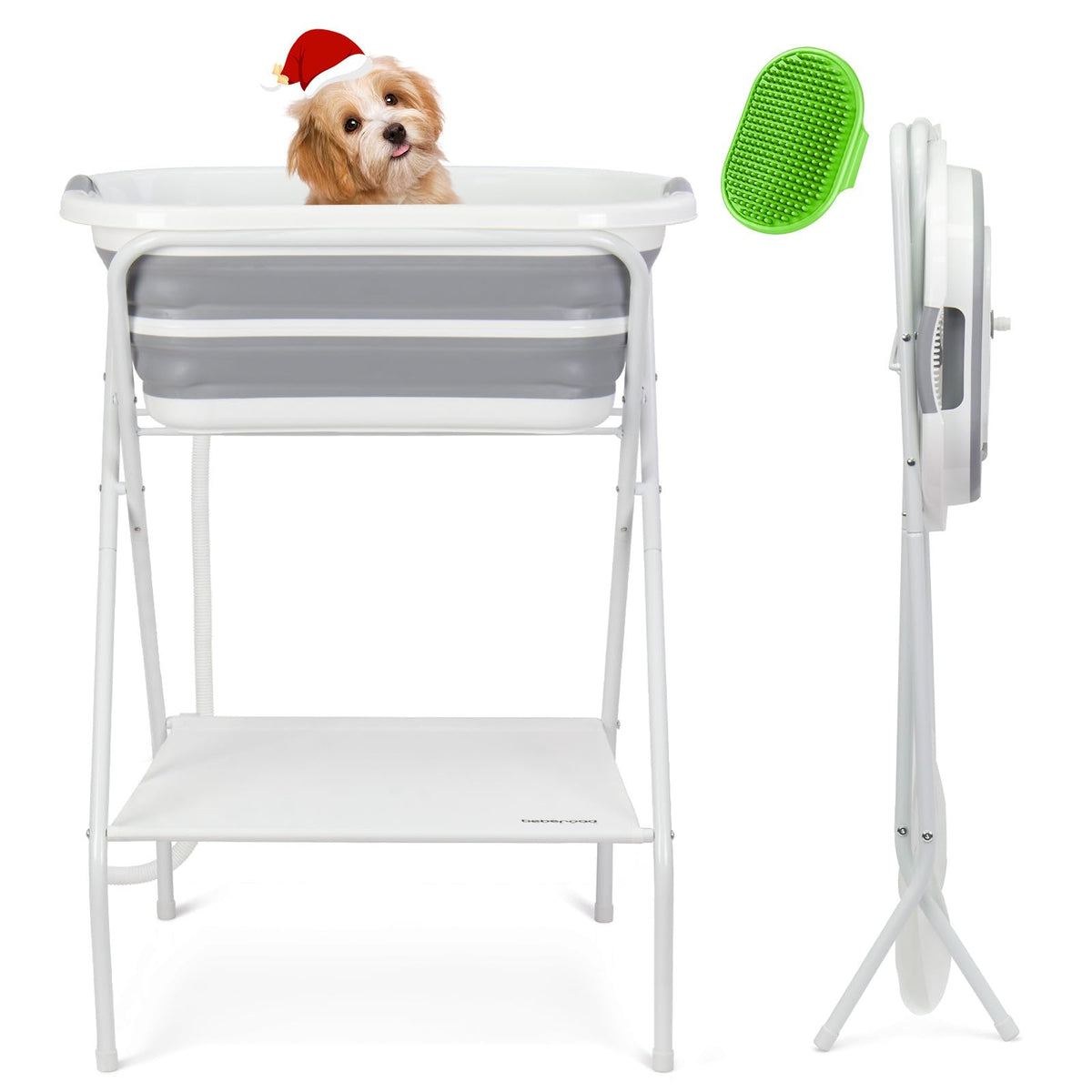2 in 1 Collapsible Portable Dog Bath Tub Q36440