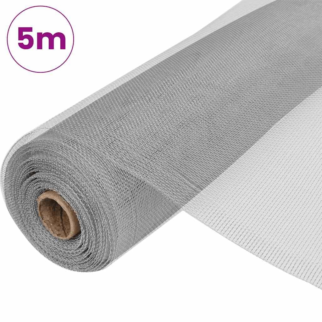 Aluminum Mesh Screen 39.4"x196.9" Silver U1390