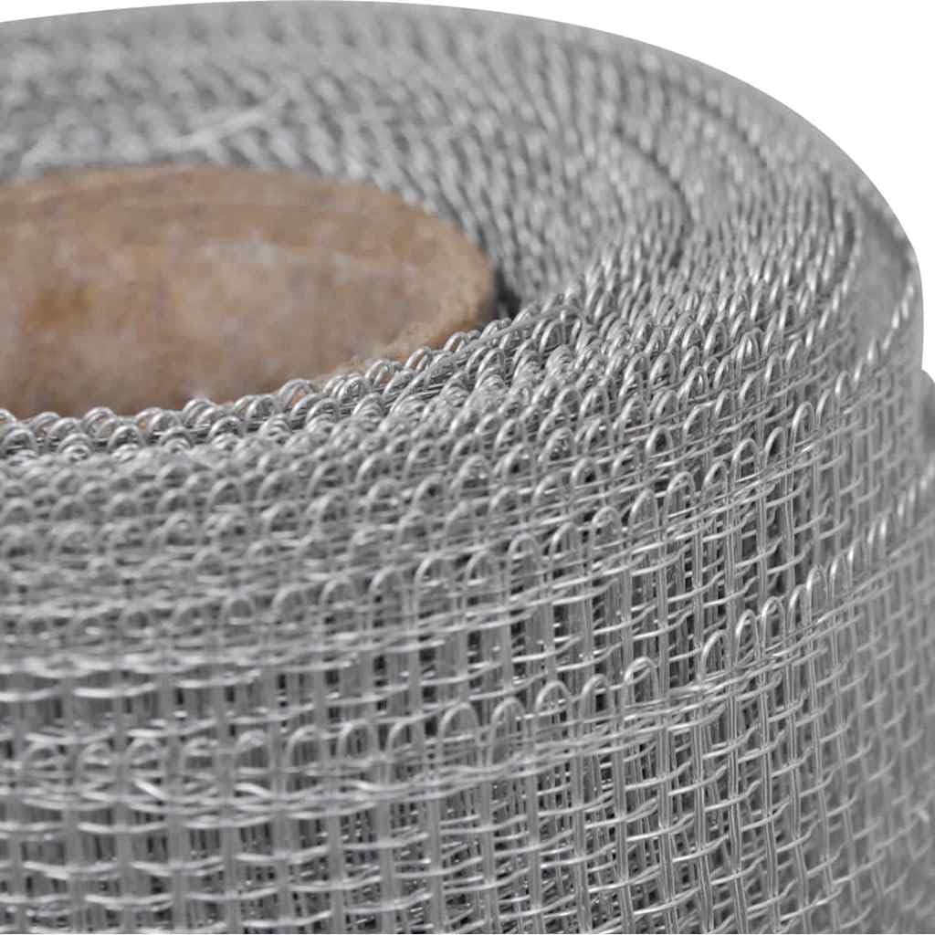 Aluminum Mesh Screen 39.4"x196.9" Silver U1390