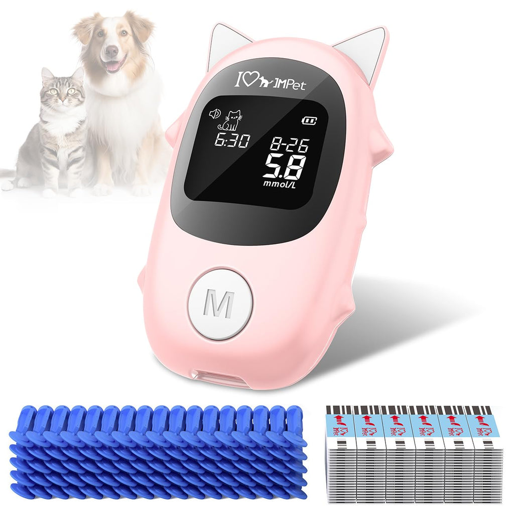 Glucose Monitoring Kit for Dogs & Cats with 100 Strips, 100 Lancets and Lancing Device Q956791