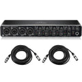 USB Audio/MIDI Interface with Mic Preamplifiers and 2x 25' XLR Cables M465718