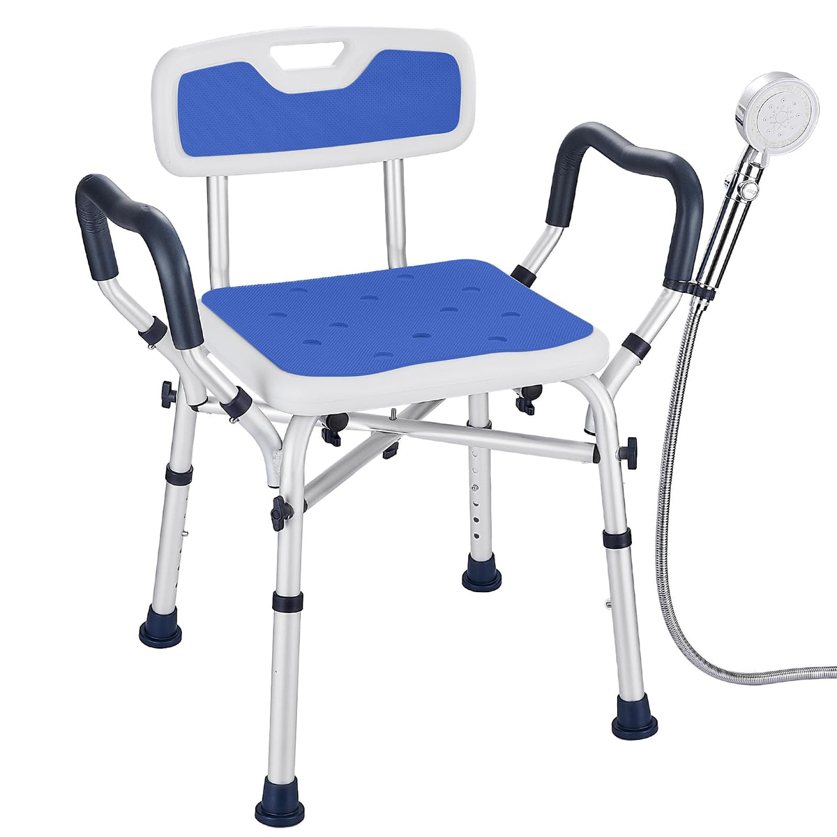 Blue Adjustable Shower Chair C7950
