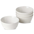 Ceramic Soup Bowls Set of 4, 6.3 inch Microwave Safe White B396