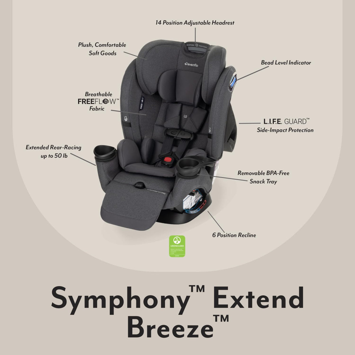 3-in-1 Convertible Car Seat C403