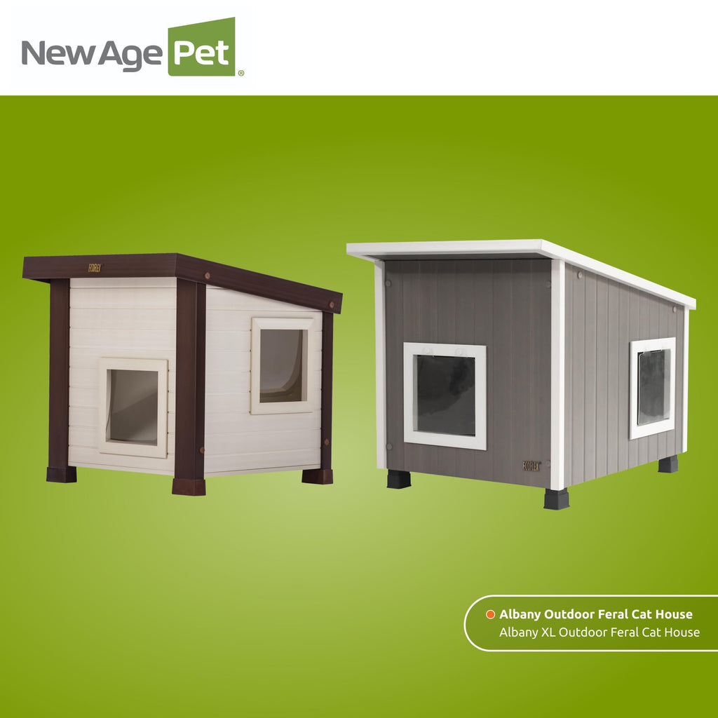 Maple Brown Outdoor Cat House L2670