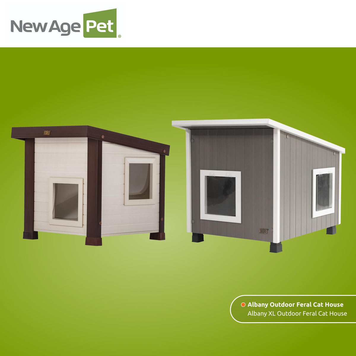 Maple Brown Outdoor Cat House L2670