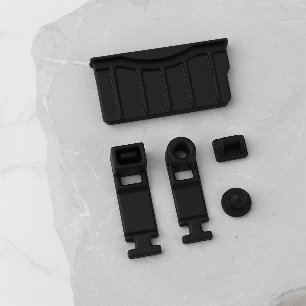 Game Console Card Slot Silicone Plug 2 Sets Black Y480112