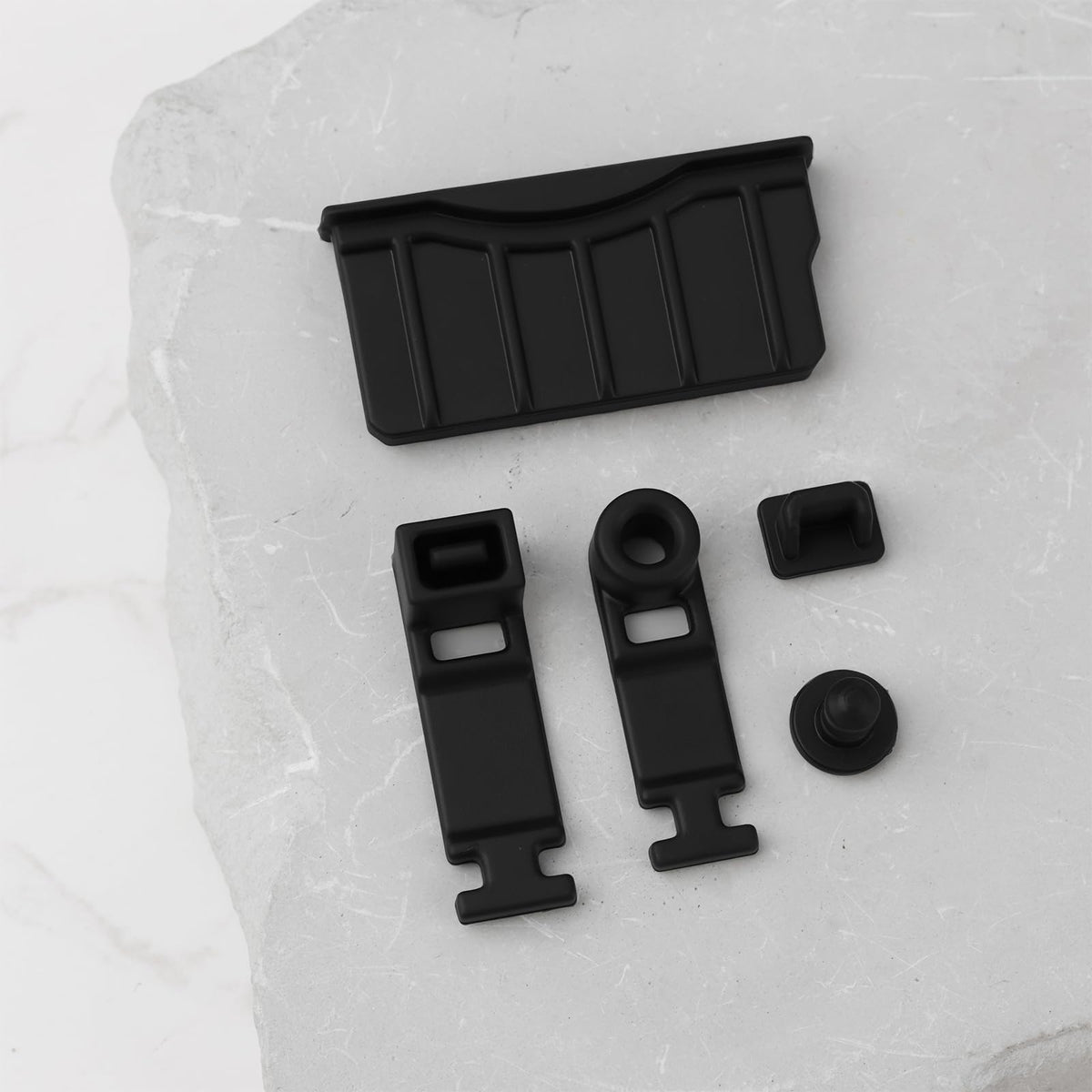 Game Console Card Slot Silicone Plug 2 Sets Black Y480112