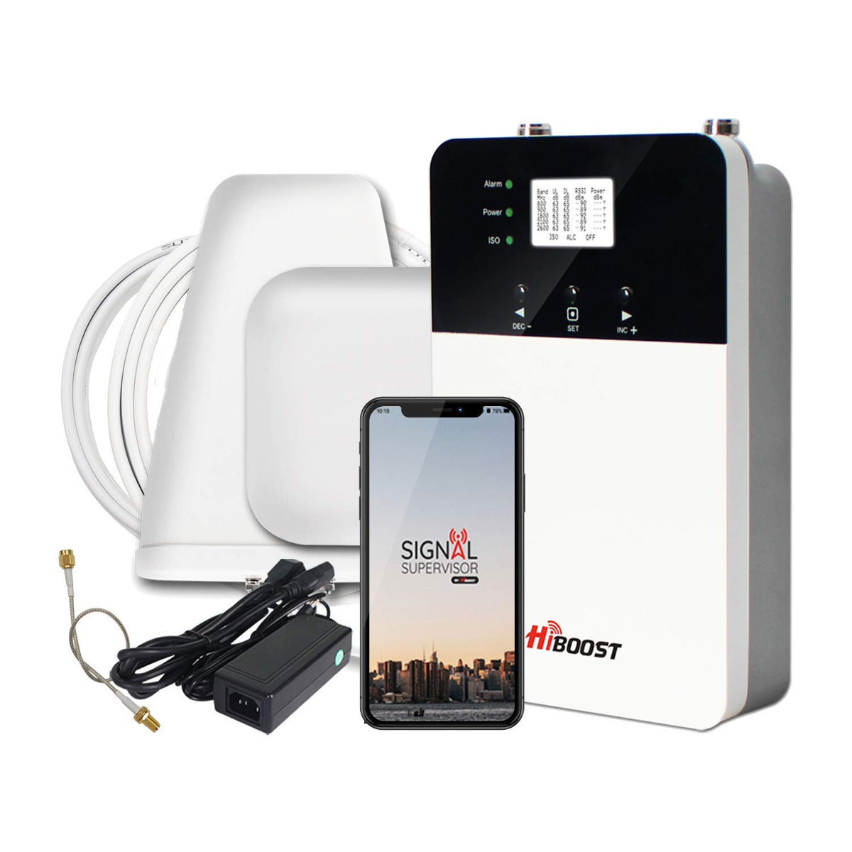 Cell Phone Signal Booster with 2 Indoor Antennas L981617