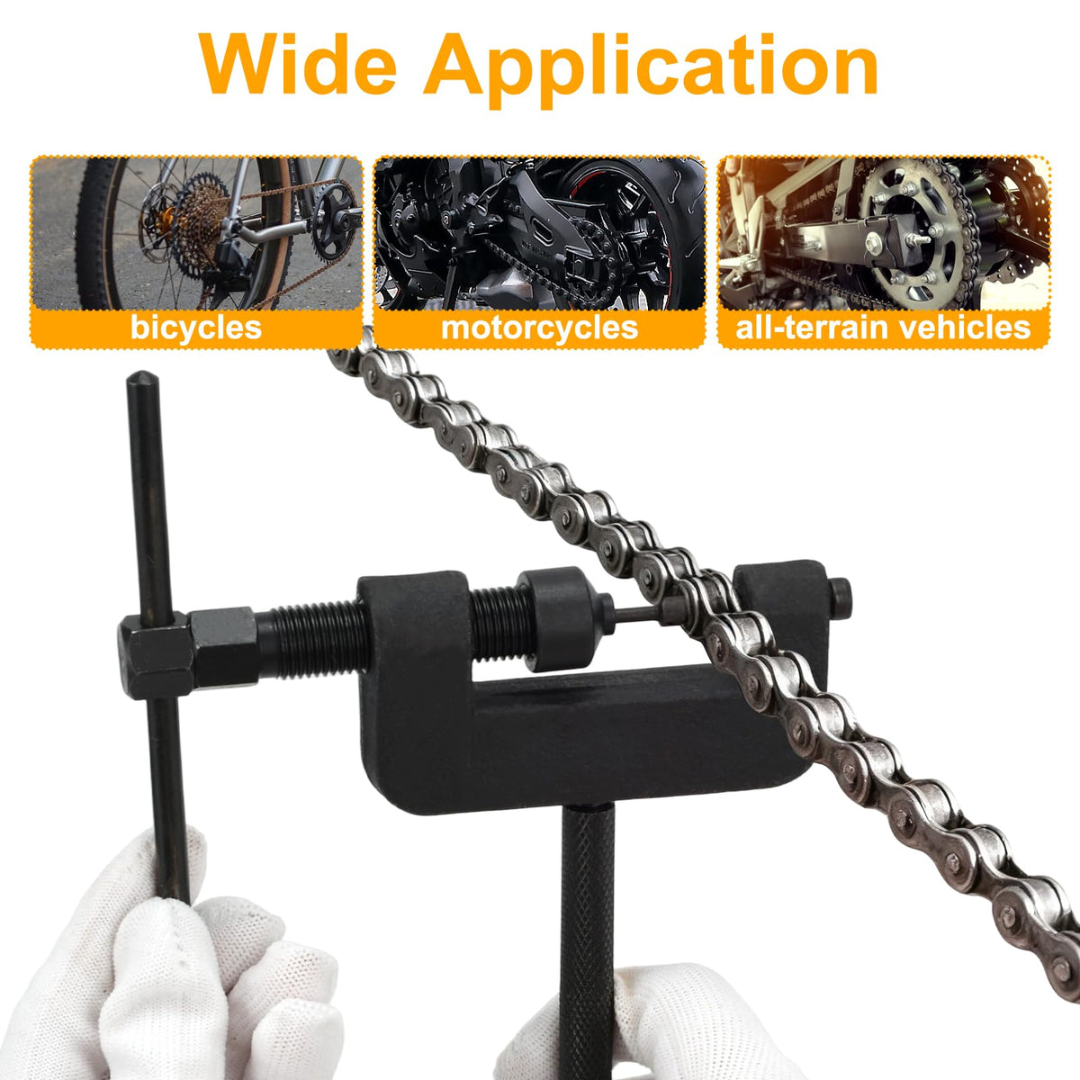 13-Piece Motorcycle Chain Breaker Tool Kit with Carrying Case R787317