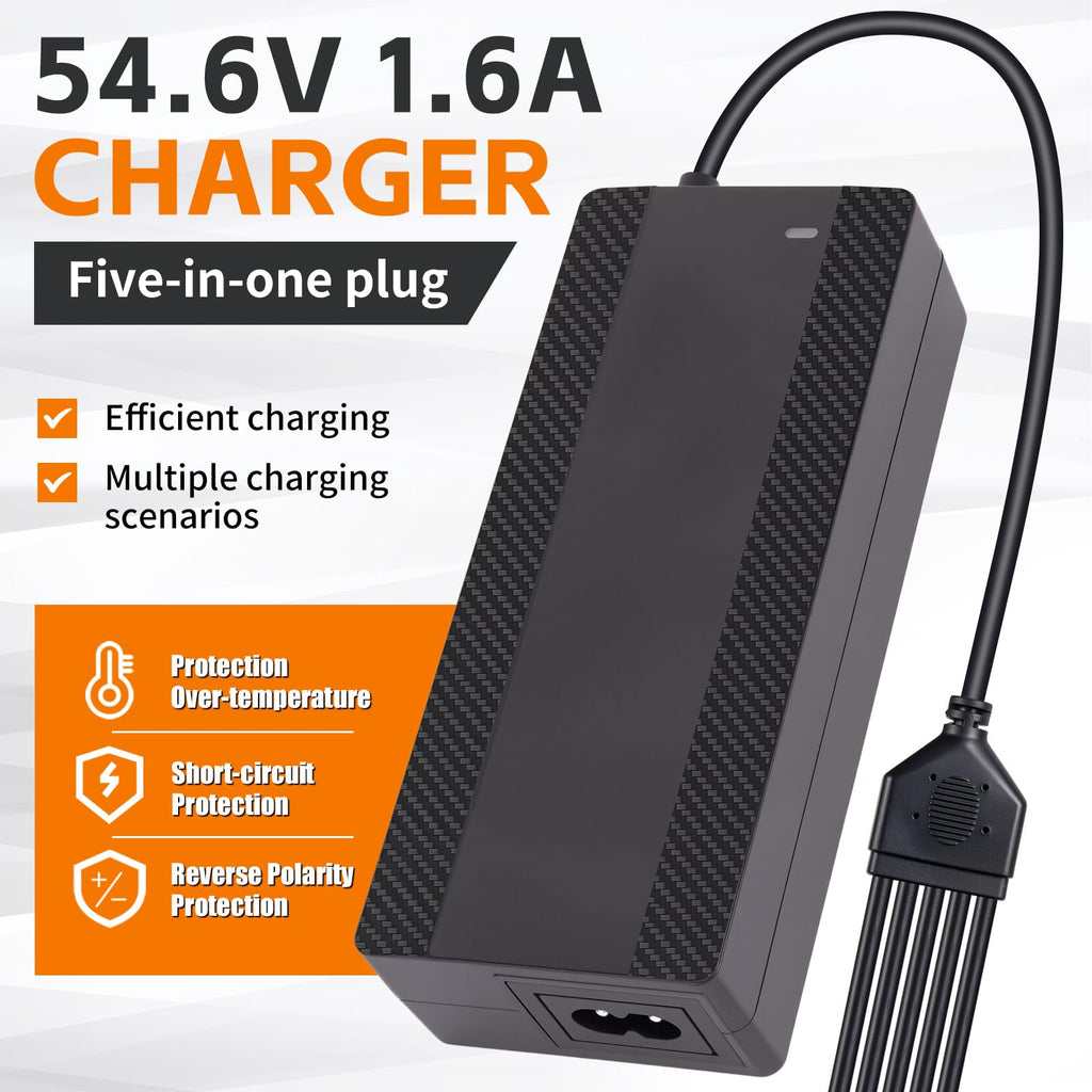 54.6V 1.6A Electric Scooter Charger for 48V Lithium Battery T752239