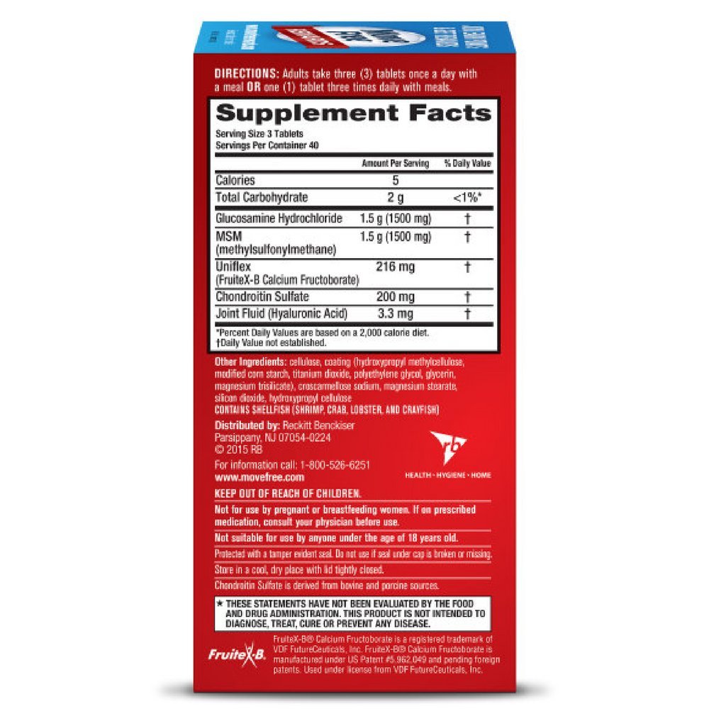 120 Tablets Glucosamine and Chondroitin Joint Health Supplement N6830