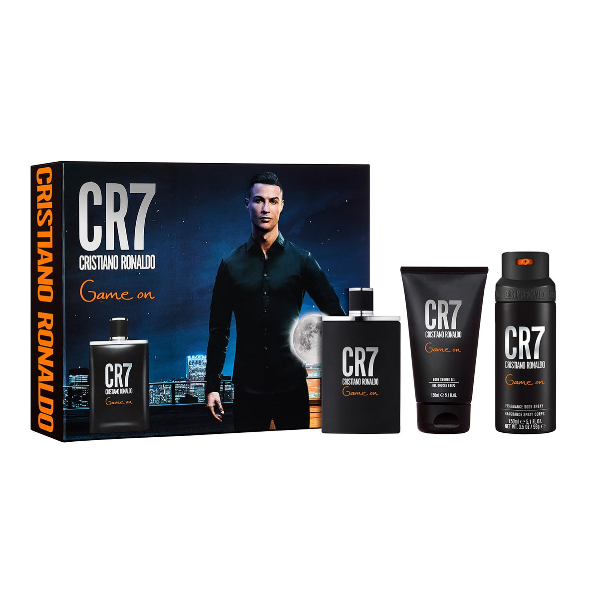 3 Pc Gift Set 3.4oz EDT Spray, 5.1oz Shower Gel, 4.1oz Body Spray I918