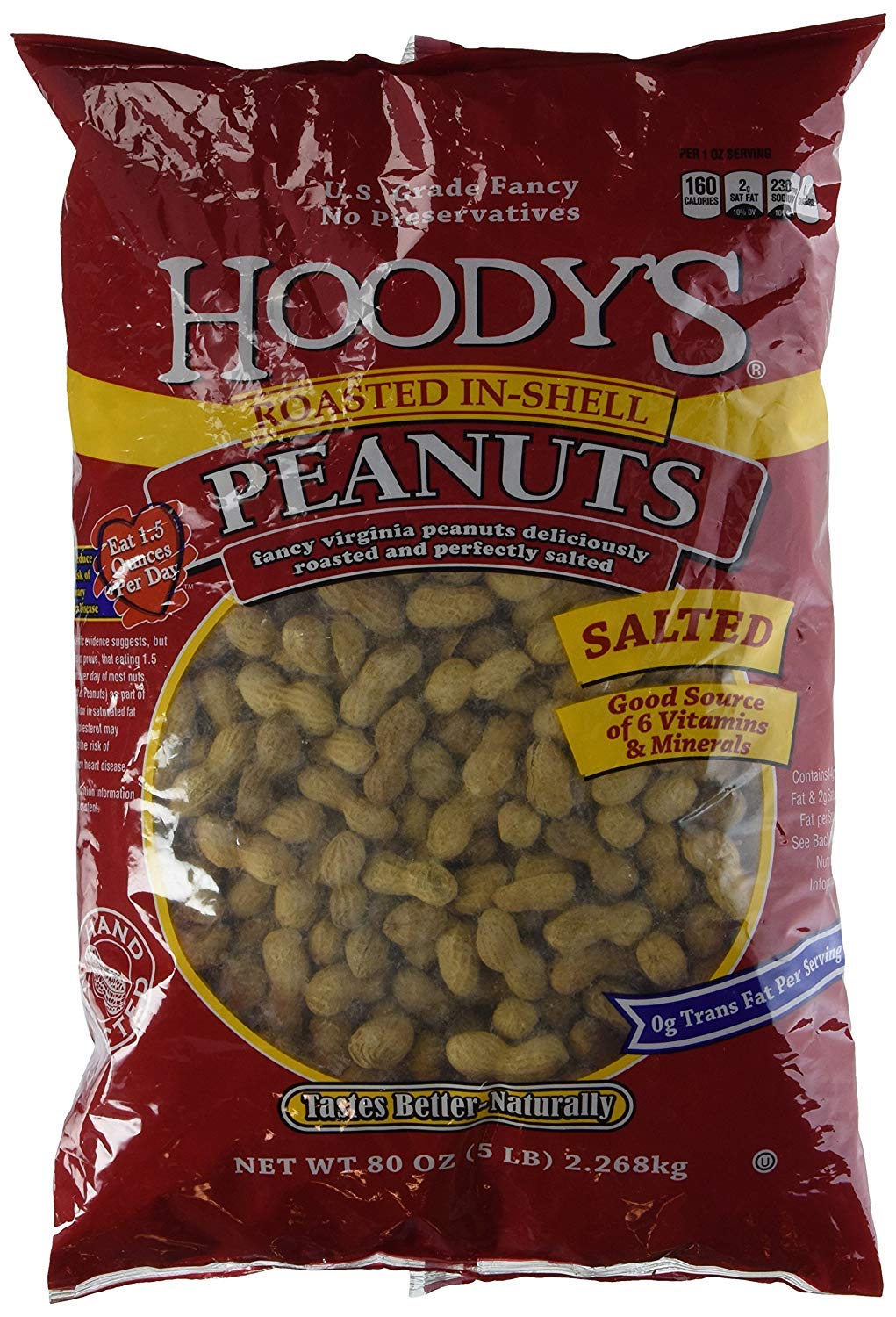 Salted Roast Peanuts 5 Pounds L443