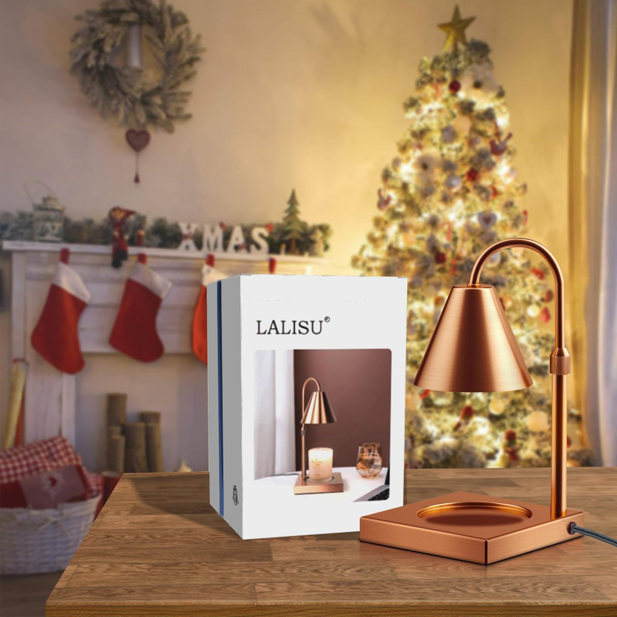 Adjustable Height Dimmable Candle Warmer Lamp F5872