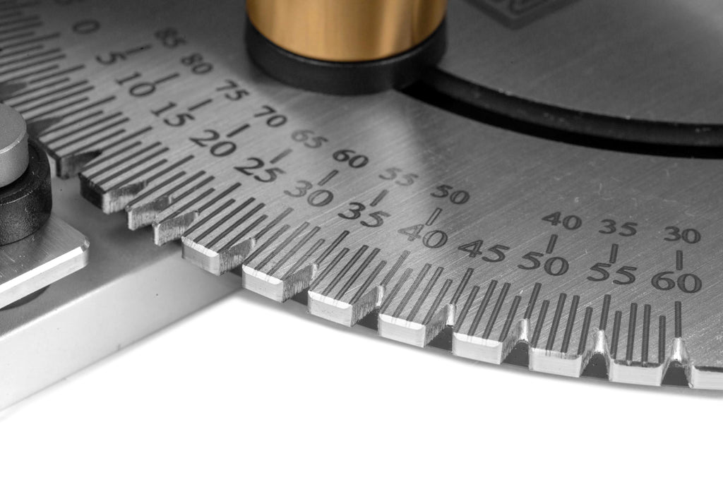 Steel and Brass Miter Gauge with 27 Angle Stops O23645