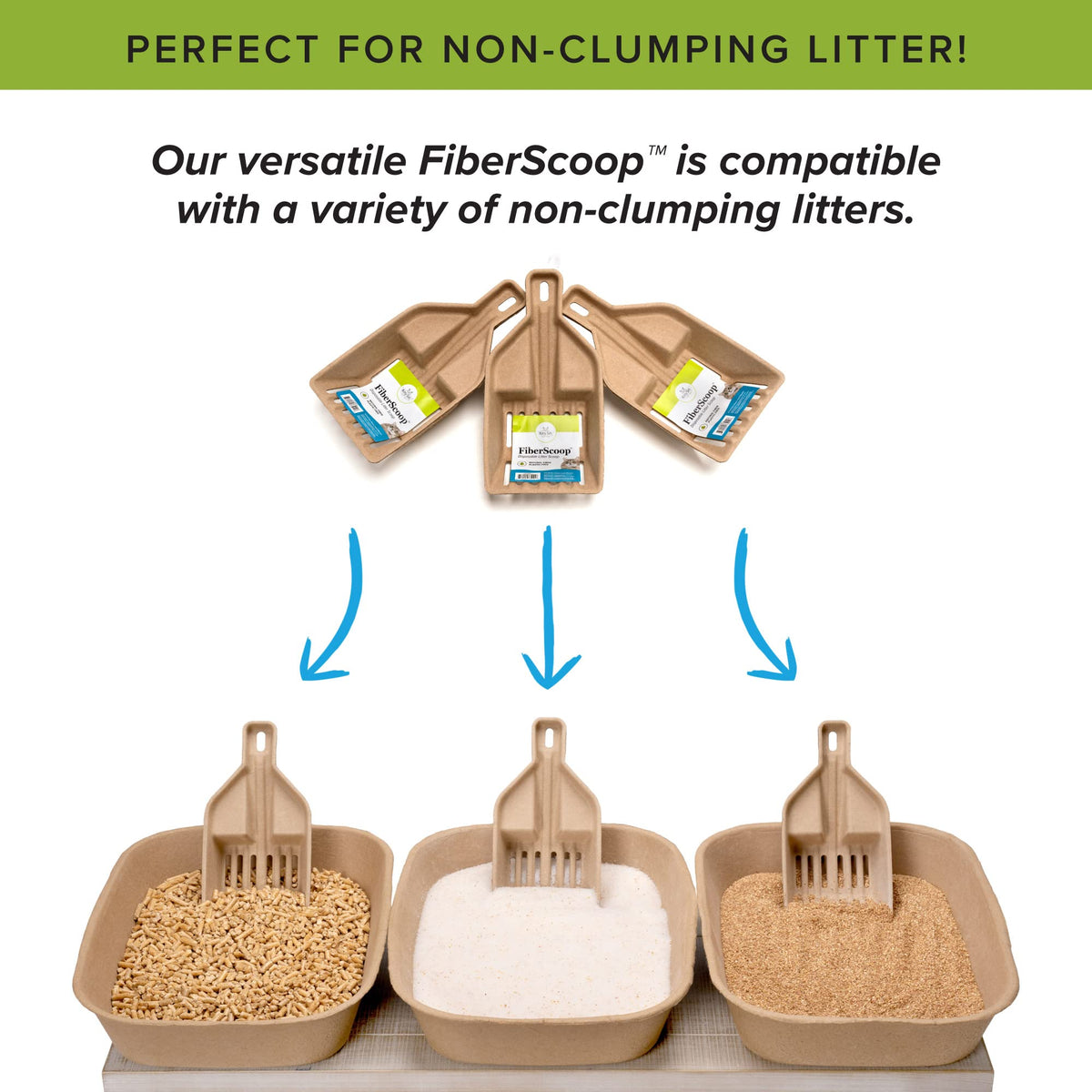 Large Disposable Cat Litter Box + Disposable Litter Scooper J947321