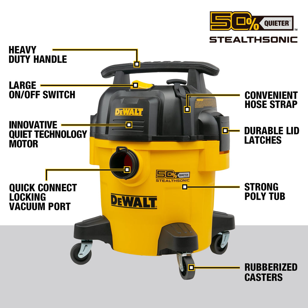 Wet and Dry Shop Vacuum 5 Gal 4 HP U990