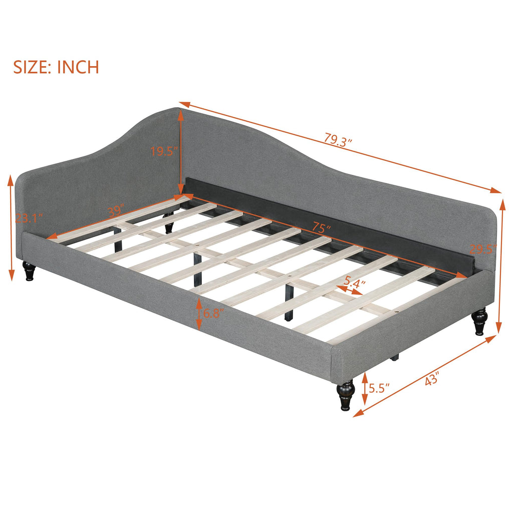 Twin Size Linen Upholstered Daybed D8582