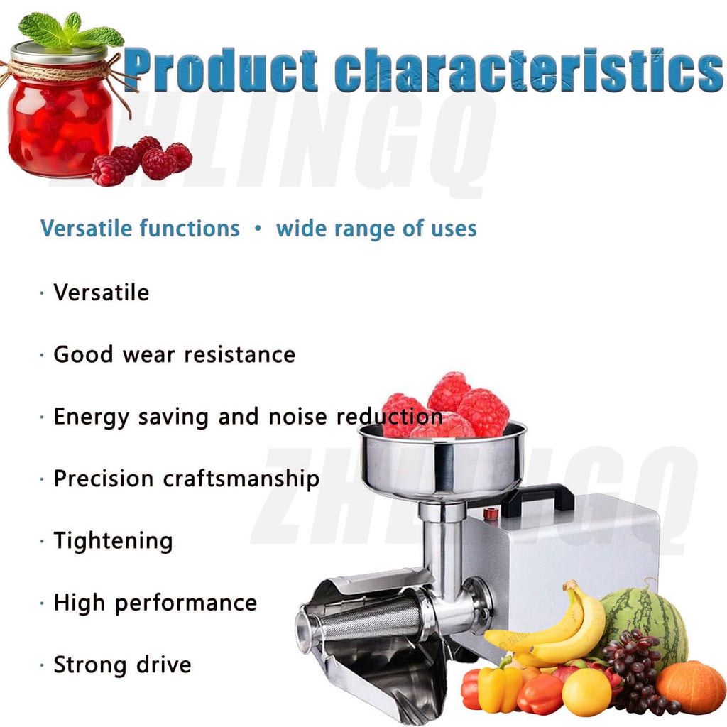 450W Electric Tomato Strainer with Funnel and Trough Y919764