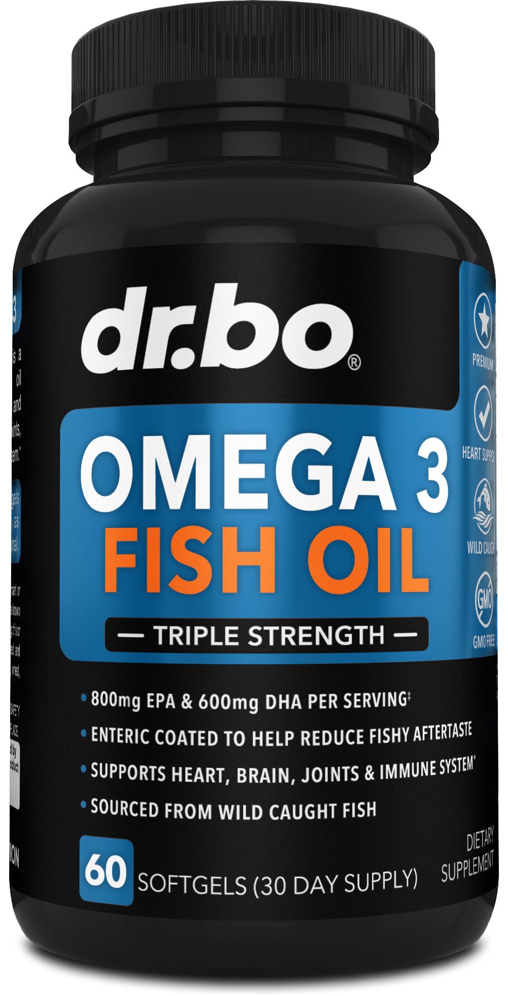 Omega 3 Fish Oil 2000mg EPA DHA 60 Softgels D963138